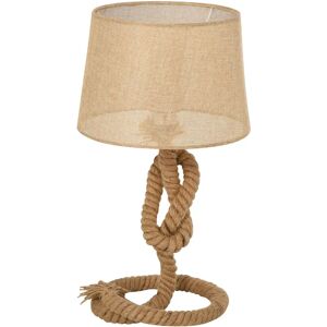 HOMCOM Nautical Style Rope-Base Table Lamp - Table Lamp HOMCOM Nautical Style Rope-Base Table Lamp - Table Lamp