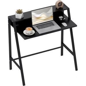 HOMCOM Black 2-Tier Computer Desk - Office & Home HOMCOM Black 2-Tier Computer Desk - Office & Home