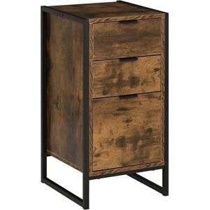 HOMCOM Industrial Storage Cabinet - 3-Drawer Steel Brown HOMCOM Industrial Storage Cabinet - 3-Drawer Steel Brown