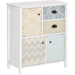 HOMCOM White Multi-purpose Sideboard - Storage Chest, Retro Style HOMCOM White Multi-purpose Sideboard - Storage Chest, Retro Style