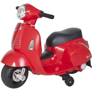 HOMCOM Vespa Kids Ride-On Motorcycle - Red - Kids Ride-On Motorcycle HOMCOM Vespa Kids Ride-On Motorcycle - Red - Kids Ride-On Motorcycle