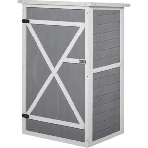 Outsunny Garden Shed - Waterproof Fir Wood Storage with Shelves Outsunny Garden Shed - Waterproof Fir Wood Storage with Shelves