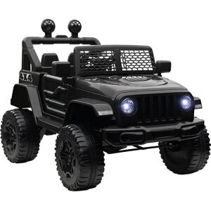 HOMCOM Kids Electric Ride-On Car - Black, Remote, 3-6Y HOMCOM Kids Electric Ride-On Car - Black, Remote, 3-6Y