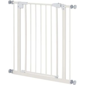 PawHut Adjustable Pet Gate - White - Safety Barrier with Auto-Close Door PawHut Adjustable Pet Gate - White - Safety Barrier with Auto-Close Door