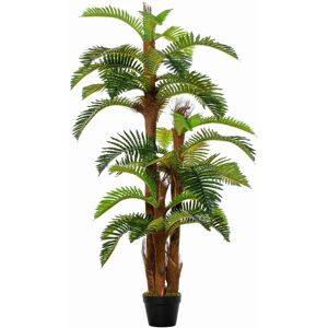 Outsunny Artificial Fern Tree 5ft Green No Maintenance Outsunny Artificial Fern Tree 5ft Green No Maintenance