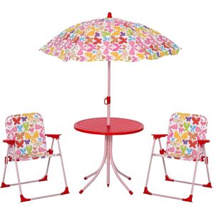 Outsunny Kids Folding Picnic Set Butterfly Pattern - Kids Picnic Table Outsunny Kids Folding Picnic Set Butterfly Pattern - Kids Picnic Table