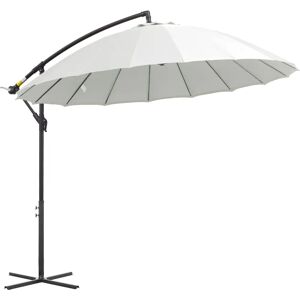 Outsunny 3m Cantilever Shanghai Parasol - UV Protected, Crank Handle Outsunny 3m Cantilever Shanghai Parasol - UV Protected, Crank Handle
