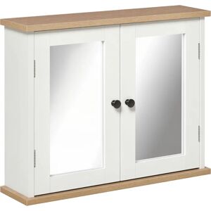 Kleankin Bathroom Mirror Cabinet Wall Mounted Storage Cupboard Double Door - Bathroom Mirror Cabinet Kleankin Bathroom Mirror Cabinet Wall Mounted Storage Cupboard Double Door - Bathroom Mirror Cabinet