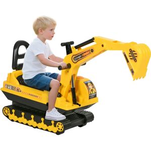 HOMCOM Ride On Excavator Toy Tractors - Construction Vehicle for Kids HOMCOM Ride On Excavator Toy Tractors - Construction Vehicle for Kids