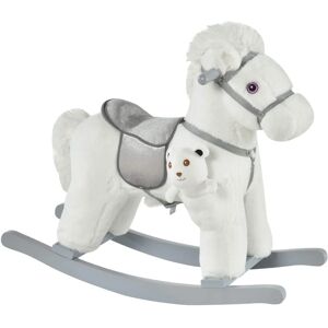 HOMCOM Kids Plush Ride-On Rocking Horse - Unisex, 18-36 Months HOMCOM Kids Plush Ride-On Rocking Horse - Unisex, 18-36 Months