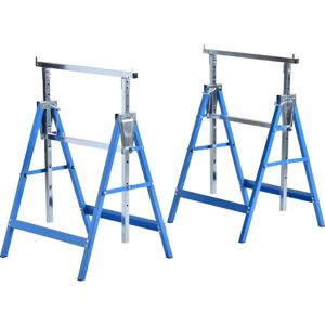 HOMCOM - Telescopic Trestle - Blue - 80-130 cm - Saw Horse HOMCOM - Telescopic Trestle - Blue - 80-130 cm - Saw Horse
