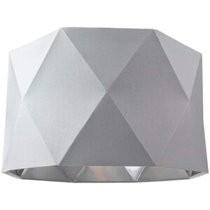 Happy Homewares Grey Cotton 12in Geometric Shade Lamp Shade Happy Homewares Grey Cotton 12in Geometric Shade Lamp Shade