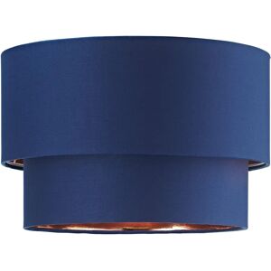 Happy Homewares Modern Double Tier Ceiling Shade - Midnight Blue Happy Homewares Modern Double Tier Ceiling Shade - Midnight Blue