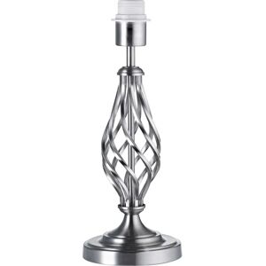 Happy Homewares - Trad - Satin Nickel - Twist - Lamp Base Happy Homewares - Trad - Satin Nickel - Twist - Lamp Base