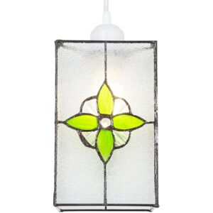 Happy Homewares - Tiffany-Style - Green Glass - Pendant Light Shade Happy Homewares - Tiffany-Style - Green Glass - Pendant Light Shade