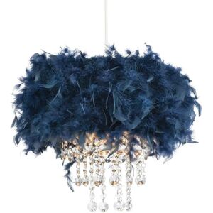 Happy Homewares - Pendant Light Shade - Navy - Feather Happy Homewares - Pendant Light Shade - Navy - Feather
