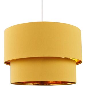 Happy Homewares - Modern Mustard Ochre Double Tier - Ceiling Shade Happy Homewares - Modern Mustard Ochre Double Tier - Ceiling Shade