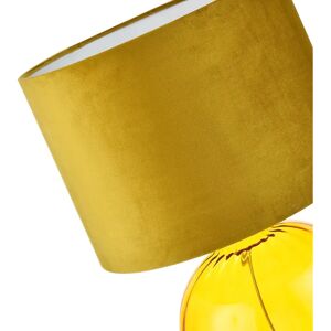 Happy Homewares - HH055 - Ochre - Ribbed Glass - Table Lamp Happy Homewares - HH055 - Ochre - Ribbed Glass - Table Lamp