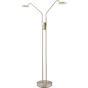 Happy Homewares - Double Arm Nickel Floor Lamp - Dimmer - Colour Control - 2700-4000K - Floor Lamp Happy Homewares - Double Arm Nickel Floor Lamp - Dimmer - Colour Control - 2700-4000K - Floor Lamp