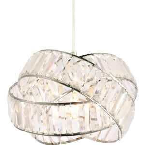 Happy Homewares - Modern Three Ring Chrome Pendant Shade Happy Homewares - Modern Three Ring Chrome Pendant Shade