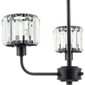Happy Homewares - Modern Black - Crystal Rods - Ceiling Light Happy Homewares - Modern Black - Crystal Rods - Ceiling Light