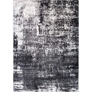 Arris Enzo Black Abstract Rug - 80cm x 150cm - Rug Arris Enzo Black Abstract Rug - 80cm x 150cm - Rug