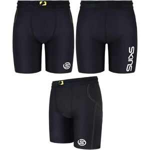 Skins Série-3 Taille élastique Noire Hommes Short - Collants courts - Publicité Skins Série-3 Taille élastique Noire Hommes Short - Collants courts - Publicité