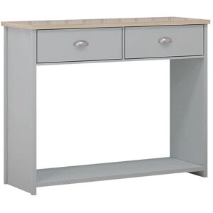 FWStyle Westbury Grey & Light Oak 2 Drawer Console Table - Console Table FWStyle Westbury Grey & Light Oak 2 Drawer Console Table - Console Table