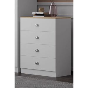 FWStyle Esher Tunis 4 Drawer Chest of Drawers - Chest of Drawers FWStyle Esher Tunis 4 Drawer Chest of Drawers - Chest of Drawers