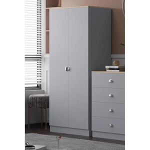 FWStyle Esher Bedroom Furniture Set - Grey, Oak, Modern FWStyle Esher Bedroom Furniture Set - Grey, Oak, Modern