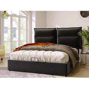 MERAX Lit Hydraulique 140x200cm avec Rangement & Tête de lit Ajustable MERAX Lit Hydraulique 140x200cm avec Rangement & Tête de lit Ajustable