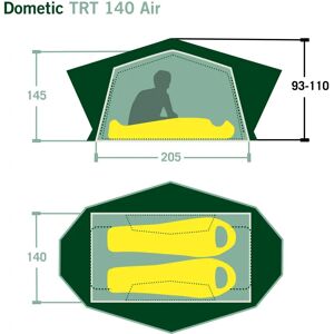 Dometic TRT 140 AIR - Roof Tent - Grey/One Size - for 2 persons Dometic TRT 140 AIR - Roof Tent - Grey/One Size - for 2 persons