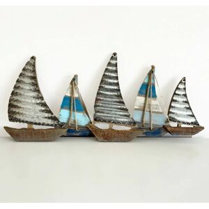 Darthome Limited Vintage Metal Sailing Boat Wall Art - 63cm Nautical Decor Darthome Limited Vintage Metal Sailing Boat Wall Art - 63cm Nautical Decor