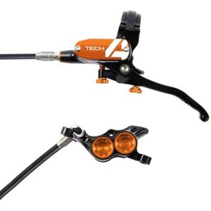 Hope Tech 4 E4 Hydraulic Disc Brake - Black / Orange - 1700mm - No Rotor - MTB Hope Tech 4 E4 Hydraulic Disc Brake - Black / Orange - 1700mm - No Rotor - MTB