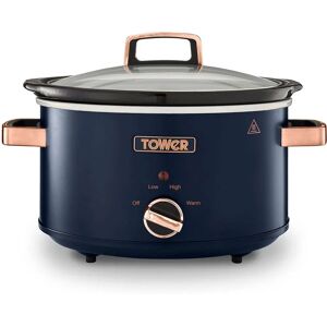 Tower Cavaletto 3.5L Slow Cooker - Stylish Midnight Blue Tower Cavaletto 3.5L Slow Cooker - Stylish Midnight Blue