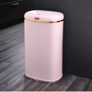 Tower Pink 58L Sensor Waste Bin - Oval Steel Tower Pink 58L Sensor Waste Bin - Oval Steel