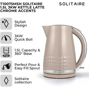 Tower T10075MSH - Beige, Chrome - Electric Kettle Tower T10075MSH - Beige, Chrome - Electric Kettle