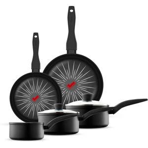 Tower Smartstart Forged 5 Piece Cookware Set - Non-Stick, 8x Stronger Tower Smartstart Forged 5 Piece Cookware Set - Non-Stick, 8x Stronger