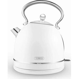 Tower T10076WHT - White & Chrome - Electric Kettle Tower T10076WHT - White & Chrome - Electric Kettle
