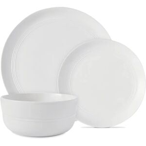 Tower T867023WHT Porcelain Dinnerware Set - 12 Pieces - White Tower T867023WHT Porcelain Dinnerware Set - 12 Pieces - White