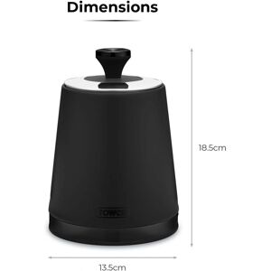 Tower Sera Set of 3 Canisters - Stainless Steel, Black & Smoked Trims Tower Sera Set of 3 Canisters - Stainless Steel, Black & Smoked Trims