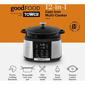 Tower GF16012 - Black, Stainless Steel - Multi Cooker Tower GF16012 - Black, Stainless Steel - Multi Cooker