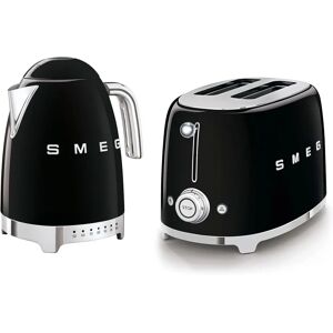 Smeg - 50's Style Retro Range - Black - 1.7L - 2-slice toaster - kettle and toaster set Smeg - 50's Style Retro Range - Black - 1.7L - 2-slice toaster - kettle and toaster set