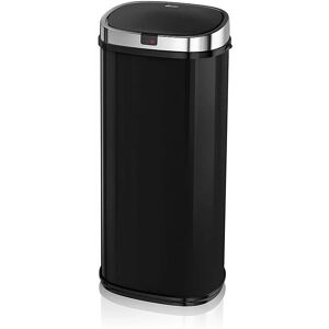 Swan 50L Square Sensor Bin - Black - Sensor Bin Swan 50L Square Sensor Bin - Black - Sensor Bin