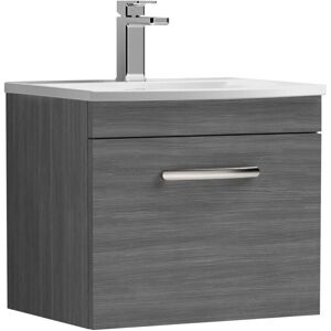 Nuie Athena 500mm Wall Hung 1-Drawer Basin Vanity Unit - Vanity Unit & Basin Nuie Athena 500mm Wall Hung 1-Drawer Basin Vanity Unit - Vanity Unit & Basin