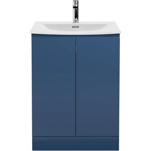 Hudson Reed Urban 600mm Floor Standing 2-Door Vanity Unit Satin Blue - Bathroom Furniture Hudson Reed Urban 600mm Floor Standing 2-Door Vanity Unit Satin Blue - Bathroom Furniture