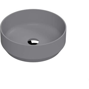 Nuie Round Grey Countertop Basin Sit-On Modern Vessel Sink 350mm Bowl Bathroom - Bathroom Basin Nuie Round Grey Countertop Basin Sit-On Modern Vessel Sink 350mm Bowl Bathroom - Bathroom Basin