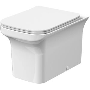 Nuie Ava Square Back To Wall Toilet - Rimless, Soft Close Seat Nuie Ava Square Back To Wall Toilet - Rimless, Soft Close Seat