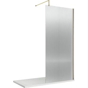 Nuie 1000mm Fluted Wet Room Screen & Support Arm - Wet Room Screen Nuie 1000mm Fluted Wet Room Screen & Support Arm - Wet Room Screen