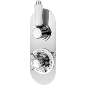 Balterley Traditional Concealed Twin Thermostatic Shower Valve - Chrome - Shower Valve Balterley Traditional Concealed Twin Thermostatic Shower Valve - Chrome - Shower Valve